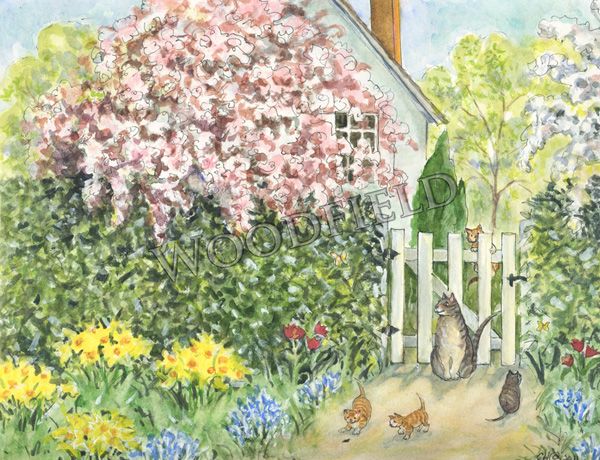 Image of Notecard 22 "Cottage Garden"